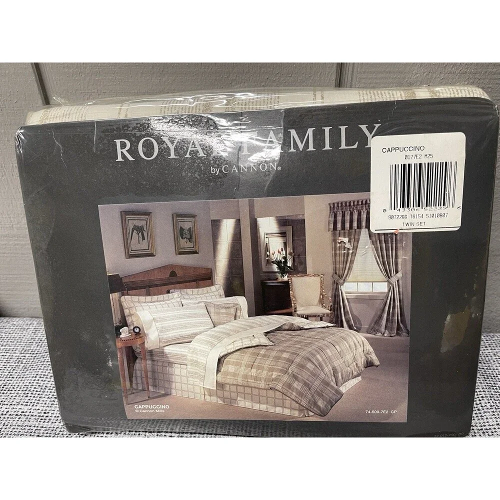 Cannon Royal Family Cappuccino Twin Sheet Set 3 Pc Luxury Percale New Package